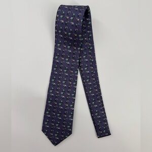 Ringneck and Lure Elephant Print 100% Silk Novelty Tie NWT